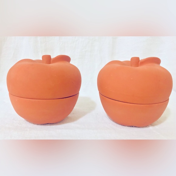 Mini Single Serve Terra Cotta Apple Fruit Baking Mold - Picture 1 of 12